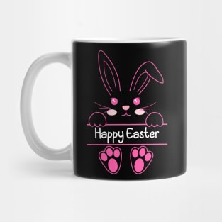 Funny Happy Easter Day Bunny Rabbit Face Easter Day 2022 Mug